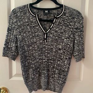 Ladies black/white crop sweater W by Worth size XP
